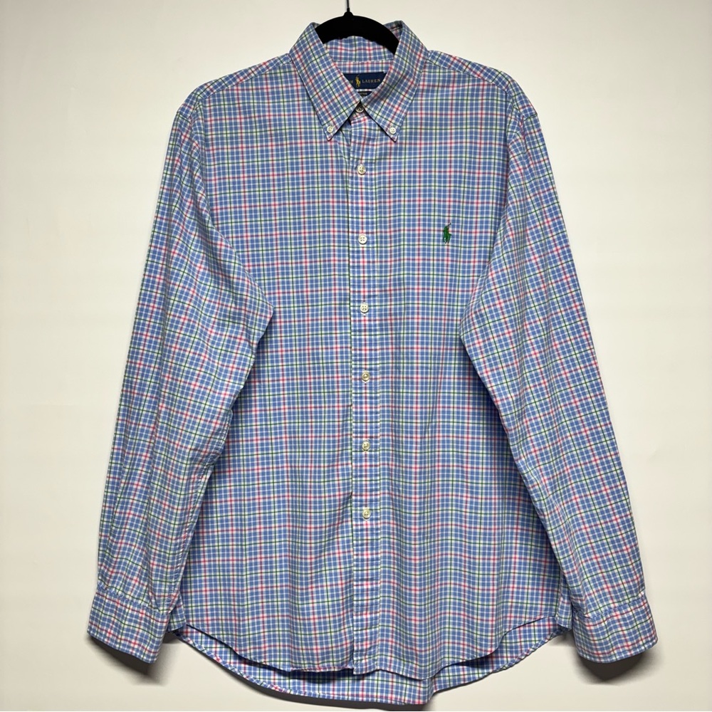✨Ralph Lauren Shirt Long Sleeve Checkered Size L